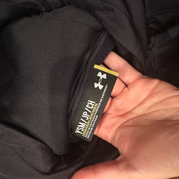 Under armour boys black puffer pullover sweatshirt size youth small - Picture 6 of 7